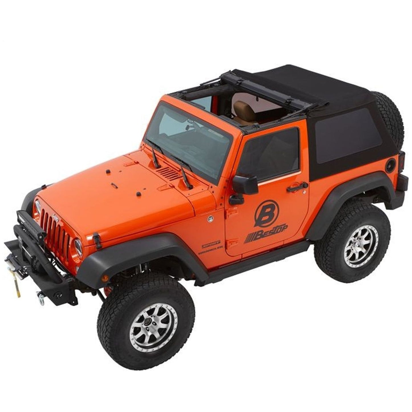 Bestop Trektop GlideSlantback Soft Top Black Diamond 2 Piece I 54922-35
