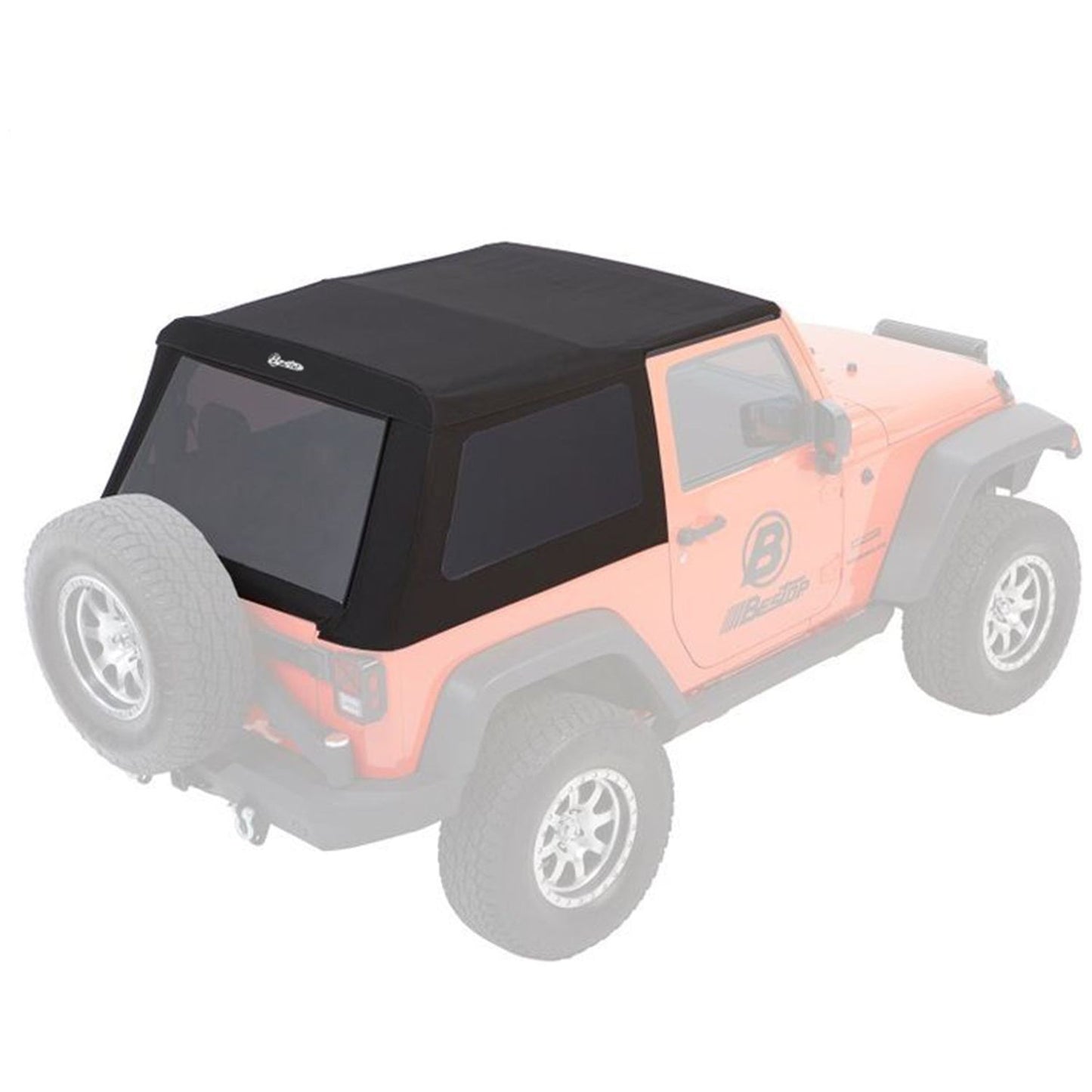 Bestop Trektop GlideSlantback Soft Top Black Diamond 2 Piece I 54922-35
