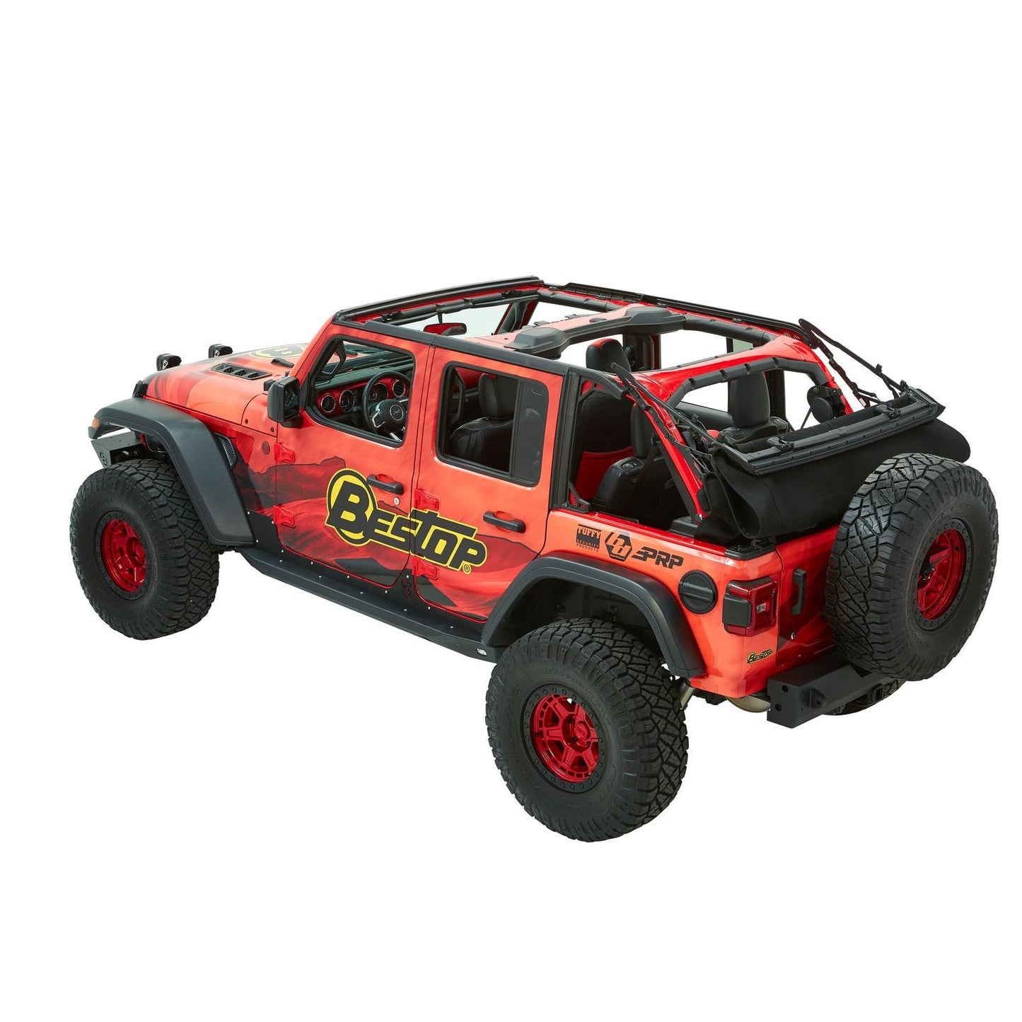 Bestop Trektop Ultraâ„¢ Slantback Soft Top Black Twill I 54925-17