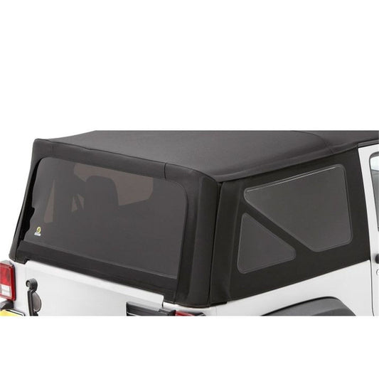 Bestop Window Replacement Set Black Diamond Incl. 2 Side Windows And 1 Rear Window Fits Replace-A-Top PN[79136/79142] I 58129-35