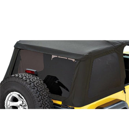 Bestop Window Replacement Set Black Twill Incl. 2 Side Windows And 1 Rear Window Fits Trektop NX PN[56920] I 58420-17
