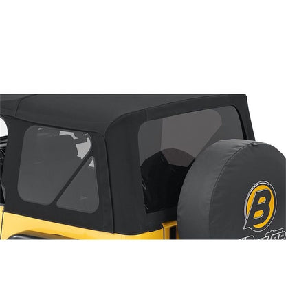 Bestop Window Replacement Set Black Twill Incl. 2 Side Windows And 1 Rear Window SuperTop NX PN[54820] I 58440-17