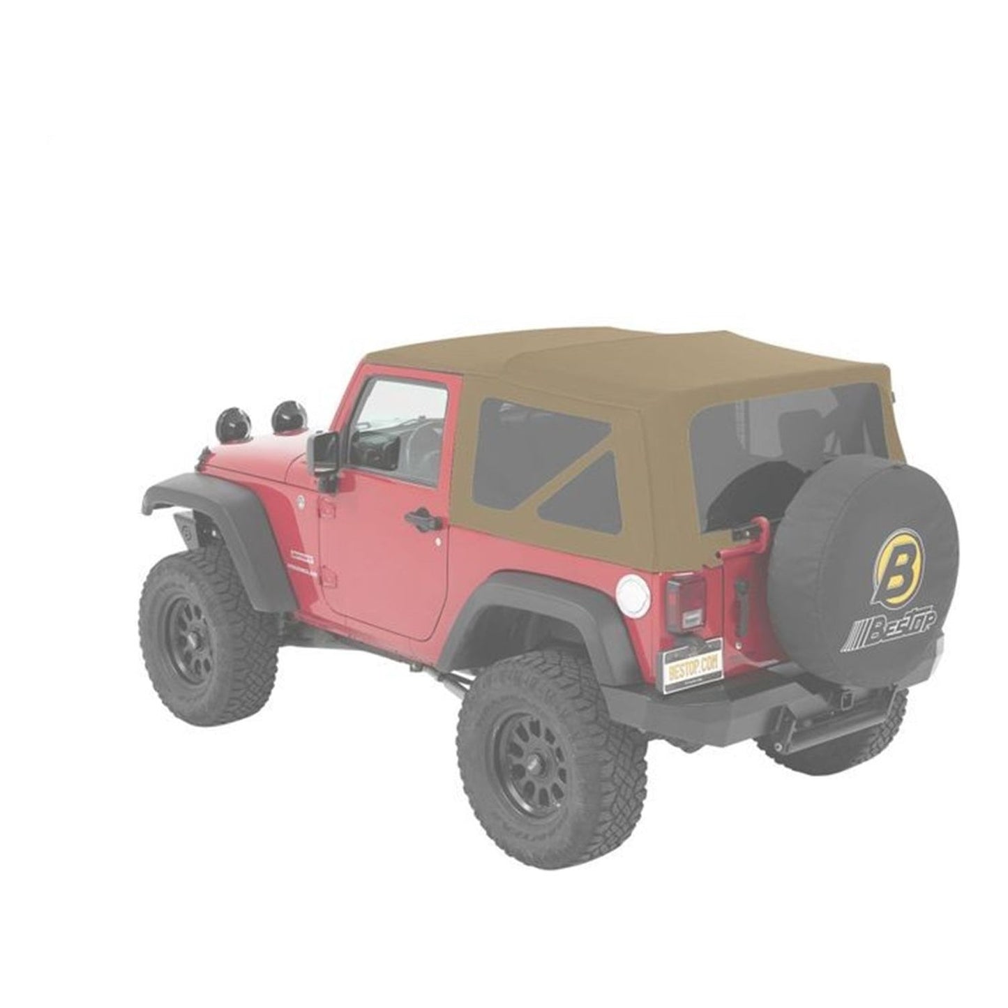 Bestop Window Replacement Set Pebble Beige Twill Incl. 2 Side Windows And 1 Rear Window SuperTop NX PN[54822] I 58442-74