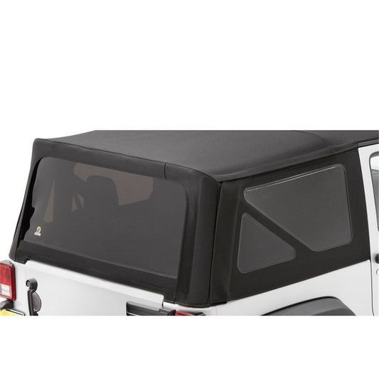 Bestop Window Replacement Set Black Twill Incl. 2 Side Windows And 1 Rear Window Fits Replace-A-Top NX PN[79836] I 58446-17