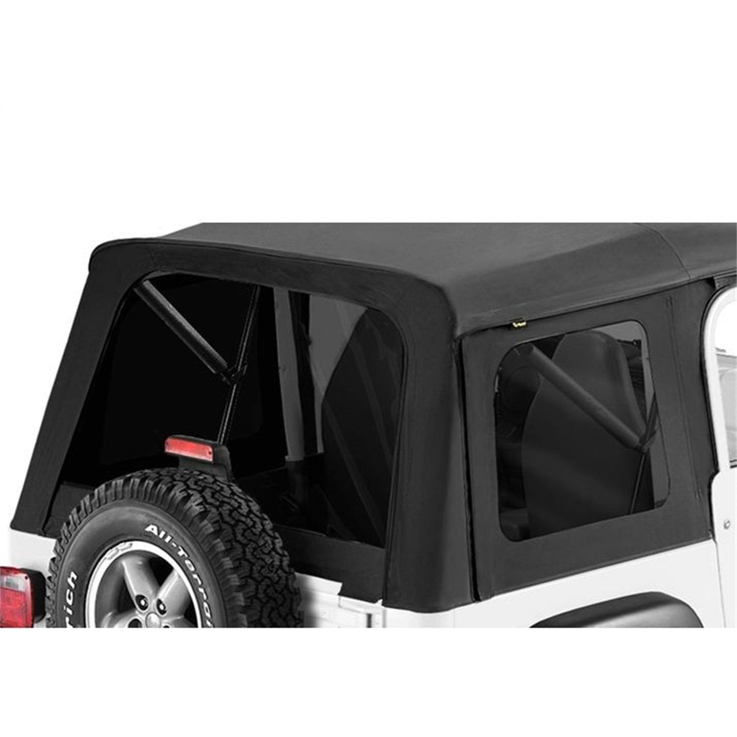 Bestop Window Replacement Set Black Denim Incl. 2 Side Windows And 1 Rear Window Fits SuperTop PN[51709/51710/51713/54709/54710/54703/54713] I 58709-15