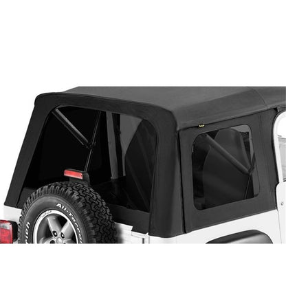 Bestop Window Replacement Set Black Denim Incl. 2 Side Windows And 1 Rear Window Fits SuperTop PN[51709/51710/51713/54709/54710/54703/54713] I 58709-15