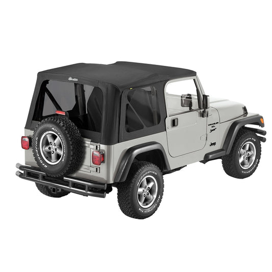 Bestop Replace-A-Top Black Tinted Windows No Door Skins Included Sailcloth I 79139-01