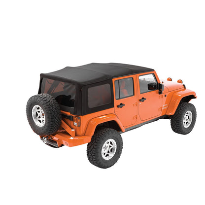 Bestop Replace-A-Top OE Exact Fabric for OEM Hardware Black Diamond Tinted Windows No Door Skins Included I 79348-35