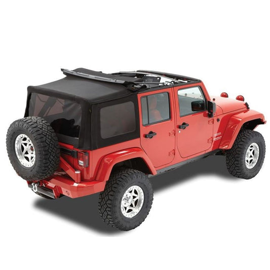 Bestop Replace-A-Top Matte Black Tinted Windows No Door Skins Included I 79837-17