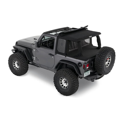 Bestop Halftop Soft Top Conversion Kit Black Twill Compatible w/56862-17 I 80101-17