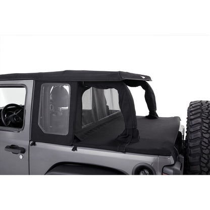 Bestop Halftop Soft Top Conversion Kit Black Twill Compatible w/56862-17 I 80101-17