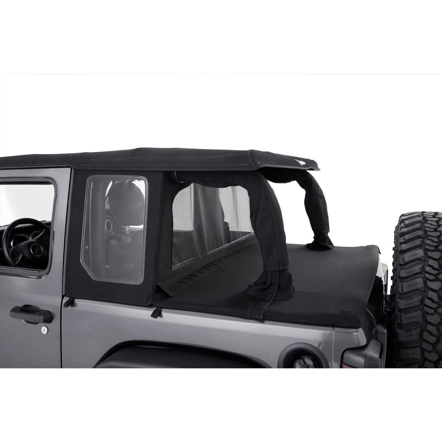 Bestop Halftop Soft Top Conversion Kit Black Diamond Compatible w/56862-35 I 80101-35