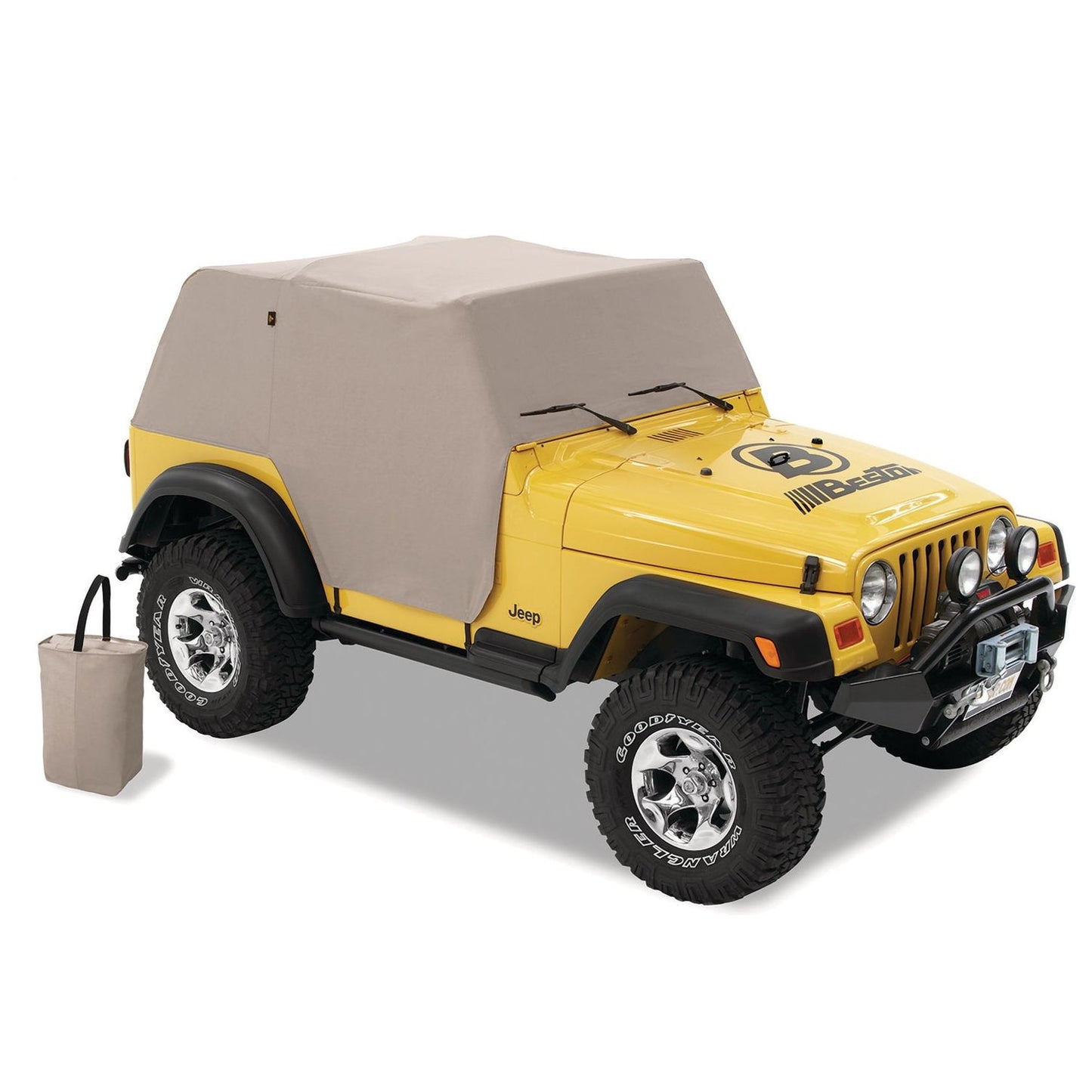 Bestop All Weather Trail Cover For Jeep Charcoal Incl. Stuff Sack For Storage I 81036-09