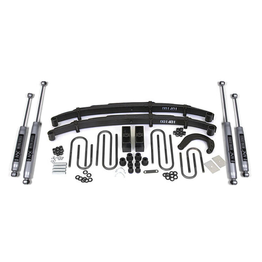 BDS Suspension | 4 Inch Block Lift Kit Chevy/GMC 1/2 Ton Truck/SUV 73-76 4WD With Fox Shocks | BDS109FS