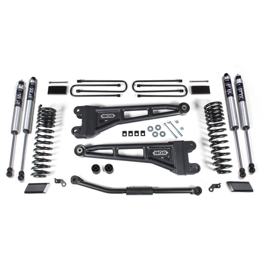 BDS Suspension | 2.5 Inch Lift Kit w/ Radius Arm Ford F450 Super Duty 23-24 W/ Fox 2.0 Performance Shocks | BDS1306FS