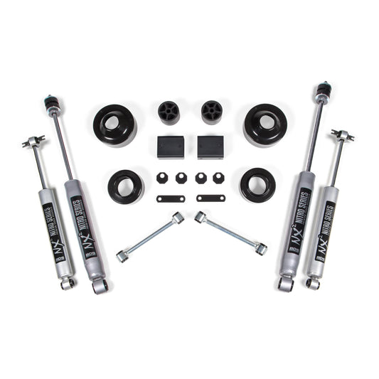 BDS Suspension | 2 Inch Lift Kit Coil Spacer Jeep Wrangler JK 07-11 2-Door Fox 2.0 Performance Shocks | BDS1401FS