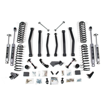 BDS Suspension | 4.5 Inch Lift Kit Jeep Wrangler JK 07-11 4-Door Sway Bar Disconnects Fox 2.5 Performance Elite Shocks | BDS1413FPE