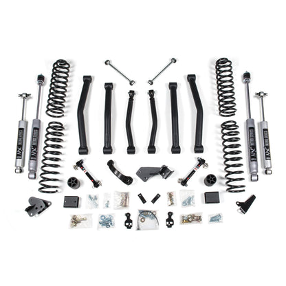BDS Suspension | 4.5 Inch Lift Kit Jeep Wrangler JK 07-11 4-Door Sway Bar Disconnects NX2 Nitro Shocks | BDS1413H