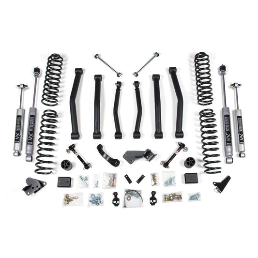 BDS Suspension | 4.5 Inch Lift Kit Jeep Wrangler JK 07-11 4-Door Fixed Sway Bar Link NX2 Nitro Shocks | BDS1414H