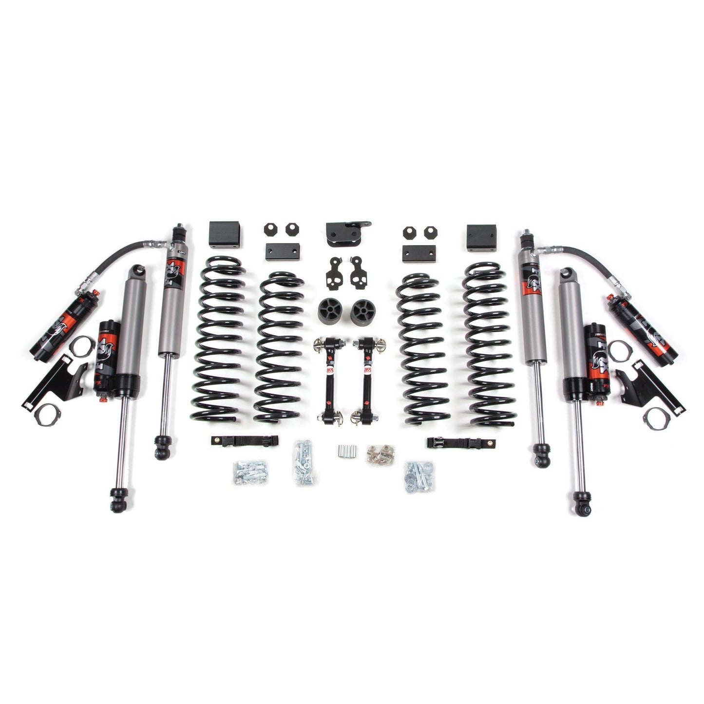 BDS Suspension | 3 Inch Lift Kit Jeep Wrangler JK 07-11 2-Door Sway Bar Disconnects Fox 2.5 Performance Elite Shocks | BDS1423FPE
