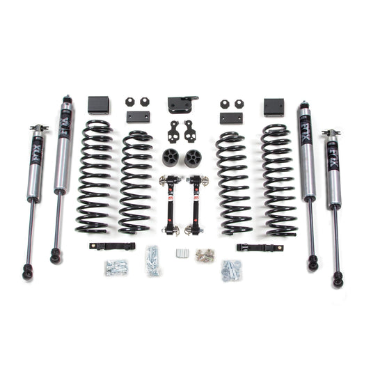 BDS Suspension | 3 Inch Lift Kit Jeep Wrangler JK 07-11 2-Door Fixed Link Sway Bar Fox 2.0 Performance Shocks | BDS1424FS