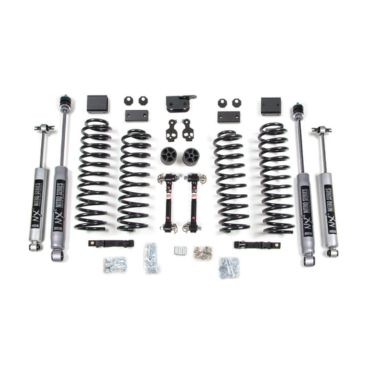 BDS Suspension | 3 Inch Lift Kit Jeep Wrangler JK 07-11 2-Door Fixed Sway Bar Links NX2 Nitro Shocks | BDS1424H
