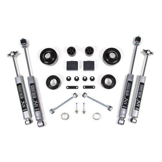 BDS Suspension | 2 Inch Lift Kit Coil Spacer Jeep Wrangler JK 12-18 2-Door Fox 2.0 Performance Shocks | BDS1429FS