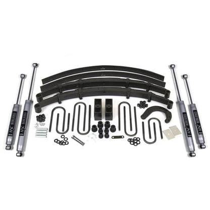 BDS Suspension | 6 Inch Lift Kit Chevy/GMC 3/4 Ton Suburban 88-91 4WD 4 Inch Block Kit W Add A Leaf Fox 2.0 Performance Shocks | BDS144FS