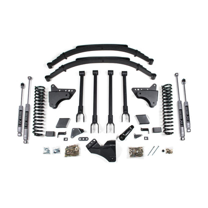 BDS Suspension | 8 Inch Lift Kit 4-Link Conversion Ford F250/F350 Super Duty 11-16 4WD Gas NX2 Nitro Shocks | BDS1501H