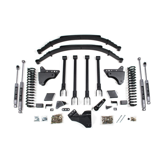 BDS Suspension | 8 Inch Lift Kit 4-Link Conversion Ford F250/F350 Super Duty 11-16 4WD Gas NX2 Nitro Shocks | BDS1501H