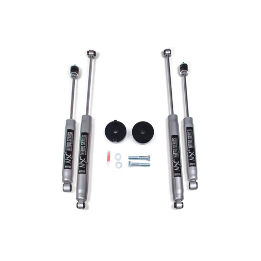 BDS Suspension | 1 Inch Leveling Kit Coil Spacer Ford F250/F350 Super Duty 17-22 4WD With Fox 2.0 Performance Shocks | BDS1518FS