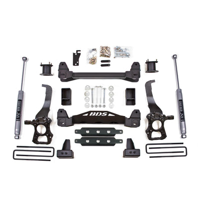 BDS Suspension | 4 Inch Lift Kit Ford F150 15-20 2WD 4 Inch Block Kit Fox 2.0 Performance Shocks | BDS1523FS