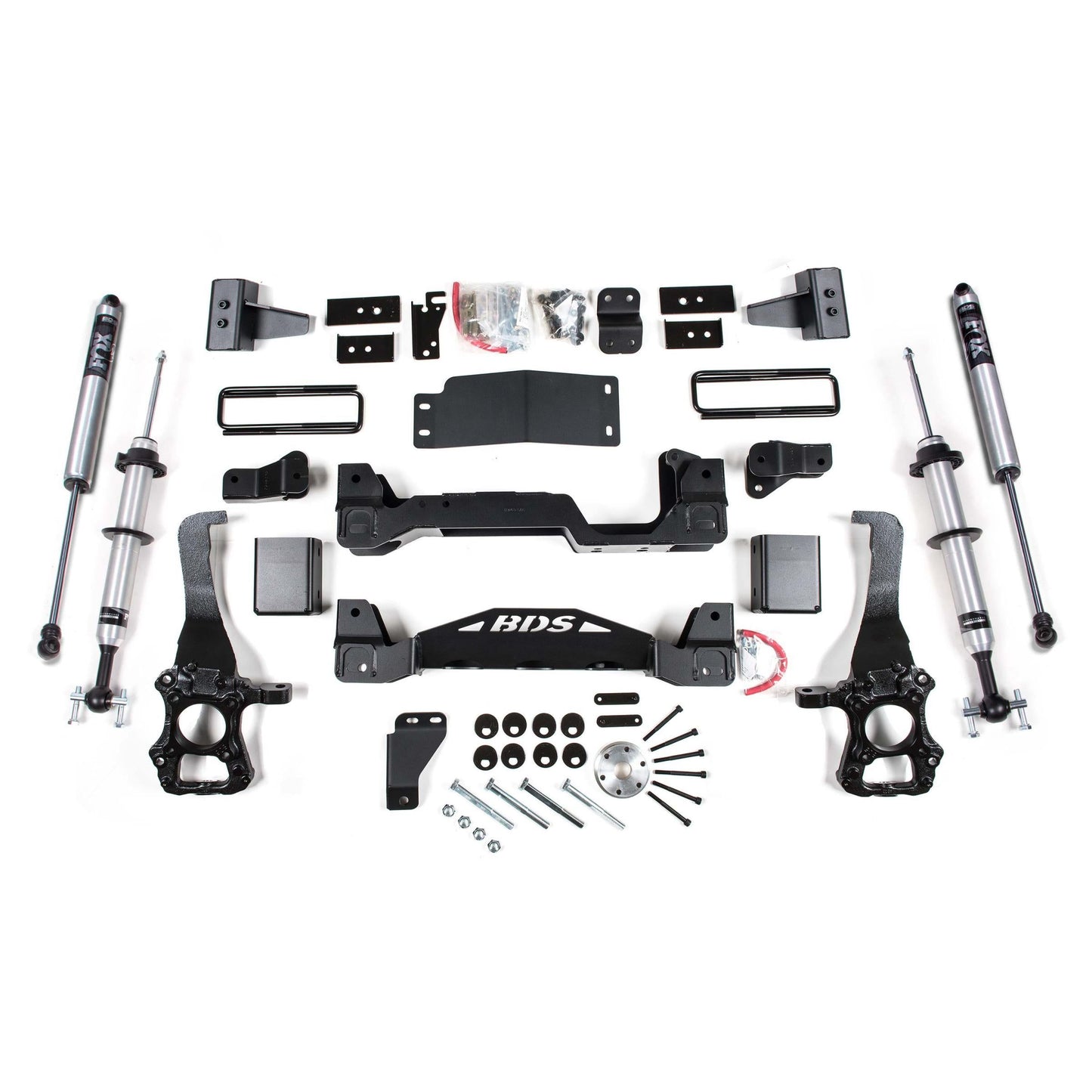 BDS Suspension | 4 Inch Lift Kit FOX 2.0 Performance Shocks Internal Floating Piston Strut Ford F150 15-20 4WD | BDS1533FSR