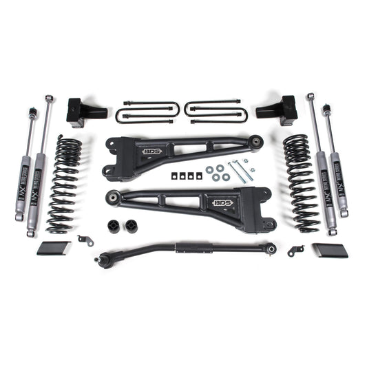BDS Suspension | 2.5 Inch Lift Kit w/ Radius Arm Ford F250/F350 Super Duty 17-19 4WD Diesel Fox 2.0 Performance Shocks | BDS1543FS