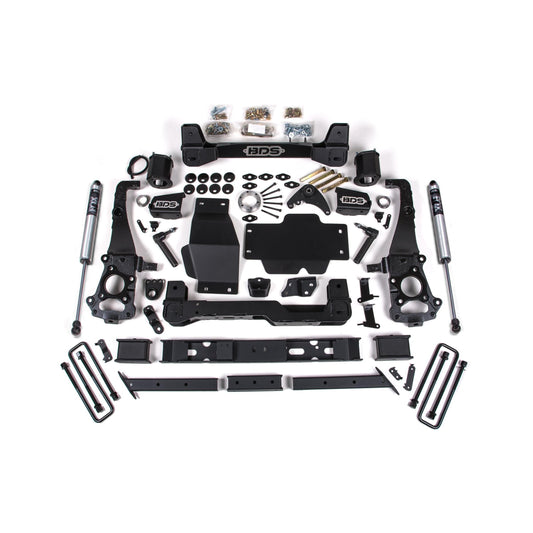 BDS Suspension | 6 Inch Lift Kit Ford Ranger 19-23 4WD Cast Aluminum Knuckle Fox 2.0 Performance Shocks | BDS1547FS