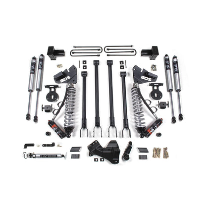 BDS Suspension | 4 Inch Lift Kit w/ 4-Link FOX 2.5 Performance Elite Coil-Over Conversion Ford F350 Super Duty DRW 20-22 4WD Diesel | BDS1565FPE