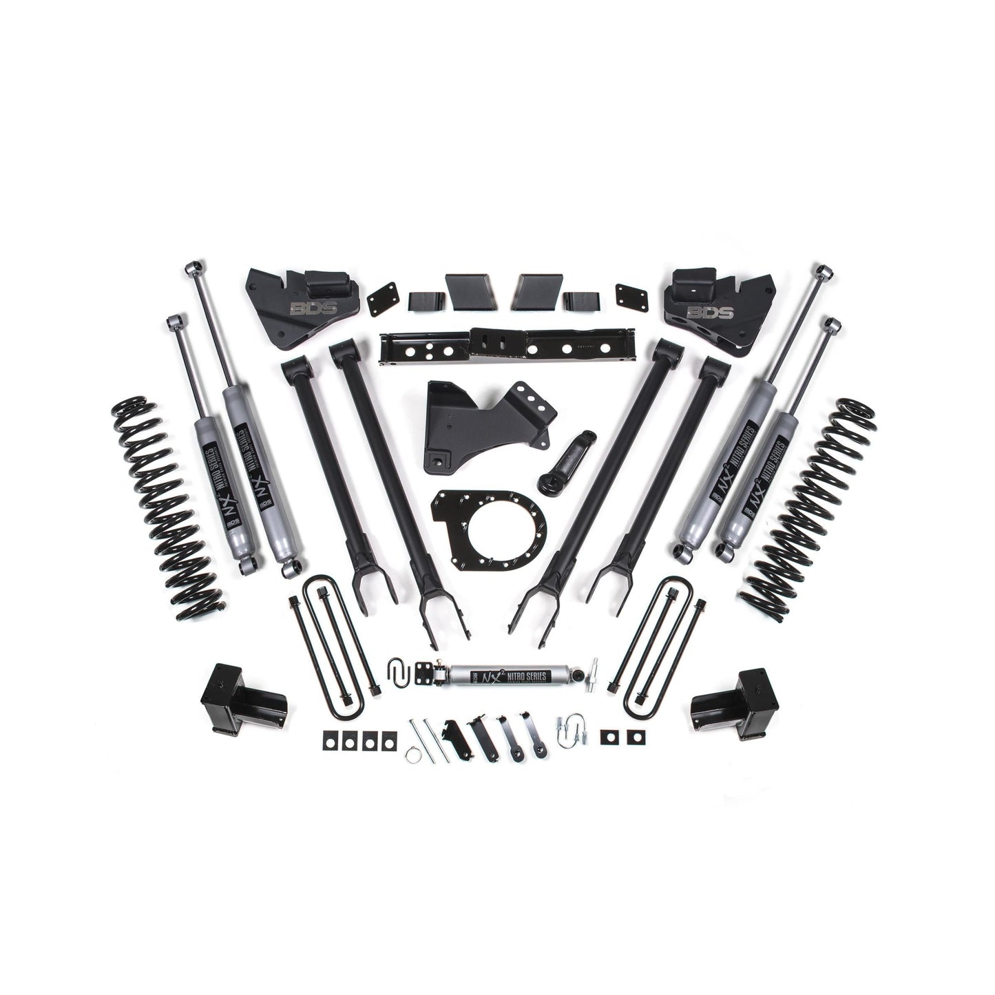 BDS Suspension | 7 Inch Lift Kit w/ 4-Link Ford F250/F350 Super Duty 20-22 4WD Diesel Fox 2.0 Performance Shocks | BDS1571FS