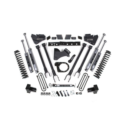 BDS Suspension | 7 Inch Lift Kit w/ 4-Link Ford F250/F350 Super Duty 20-22 4WD Diesel Fox 2.0 Performance Shocks | BDS1571FS