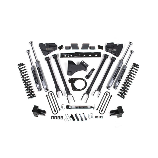 BDS Suspension | 7 Inch Lift Kit w/ 4-Link Ford F250/F350 Super Duty 20-22 4WD Diesel Fox 2.0 Performance Shocks | BDS1571FS