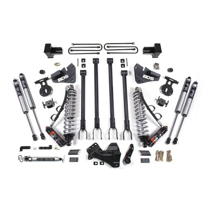BDS Suspension | 4 Inch Lift Kit w/ 4-Link FOX 2.5 Performance Elite Coil-Over Conversion Ford F350 Super Duty DRW 17-19 4WD Diesel | BDS1577FPE
