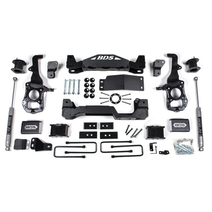 BDS Suspension | 6 Inch Lift Kit Ford F150 21-25 4WD 5 Inch Block NX2 Nitro Shocks | BDS1579H