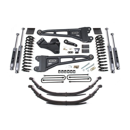 BDS Suspension | 6 Inch Lift Kit w/ Radius Arm Ford F250/F350 Super Duty 11-16 4WD Gas Factory 2 Inch Rear Blocks Fox 2.0 Performance Shocks | BDS1594FS