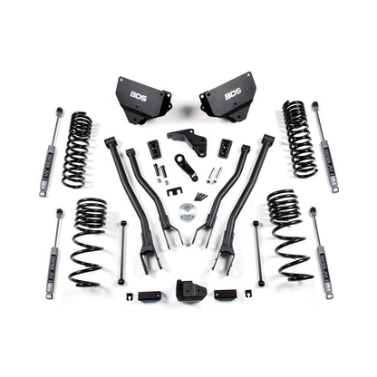 BDS Suspension | 4 Inch Lift Kit w/ 4-Link Ram 2500 14-18 4WD Diesel NX2 Nitro Shocks | BDS1602H