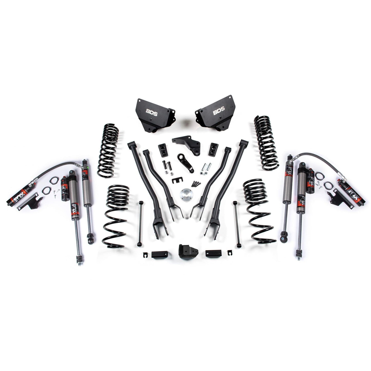 BDS Suspension | 4 Inch Lift Kit w/ 4-Link Ram 2500 14-18 4WD Gas Fox 2.5 Performance Elite Shocks | BDS1611FPE