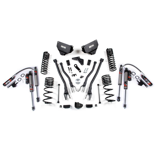 BDS Suspension | 4 Inch Lift Kit w/ 4-Link Ram 2500 14-18 4WD Gas Fox 2.5 Performance Elite Shocks | BDS1611FPE