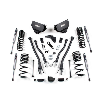 BDS Suspension | 4 Inch Lift Kit w/ 4-Link Ram 2500 14-18 4WD Gas Fox 2.0 Performance Shock | BDS1611FS