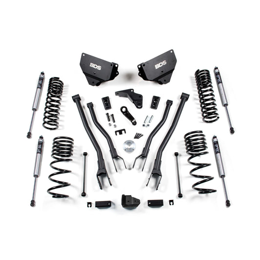 BDS Suspension | 4 Inch Lift Kit w/ 4-Link Ram 2500 14-18 4WD Gas Fox 2.0 Performance Shock | BDS1611FS