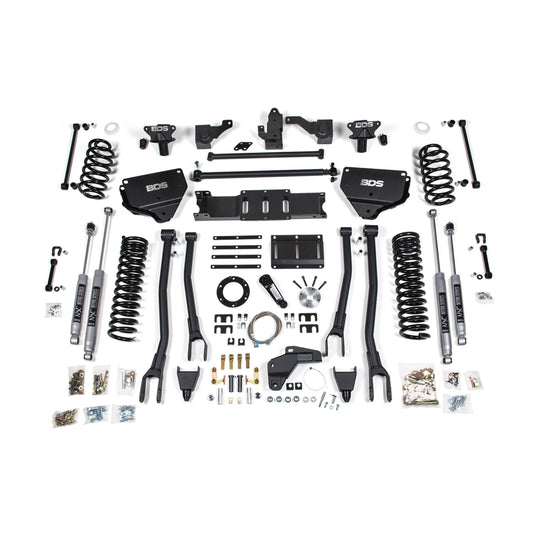 BDS Suspension | 8 Inch Lift Kit w/ 4-Link Ram 2500 14-18 4WD Diesel Fox 2.0 Performance Shocks | BDS1626FS