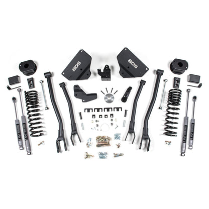 BDS Suspension | 4 Inch Lift Kit w/ 4-Link Ram 2500 w/ Rear Air Ride 14-18 4WD Diesel Fox 2.0 Performance Shocks | BDS1632FS