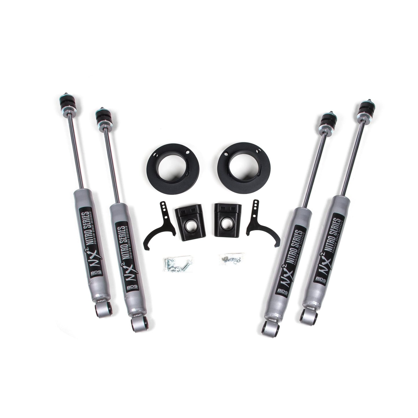 BDS Suspension | 2 Inch Leveling Kit Ram 2500 w/ Rear Air Ride 14-24 4WD W/ Fox 2.0 Performance Shocks | BDS1635FS